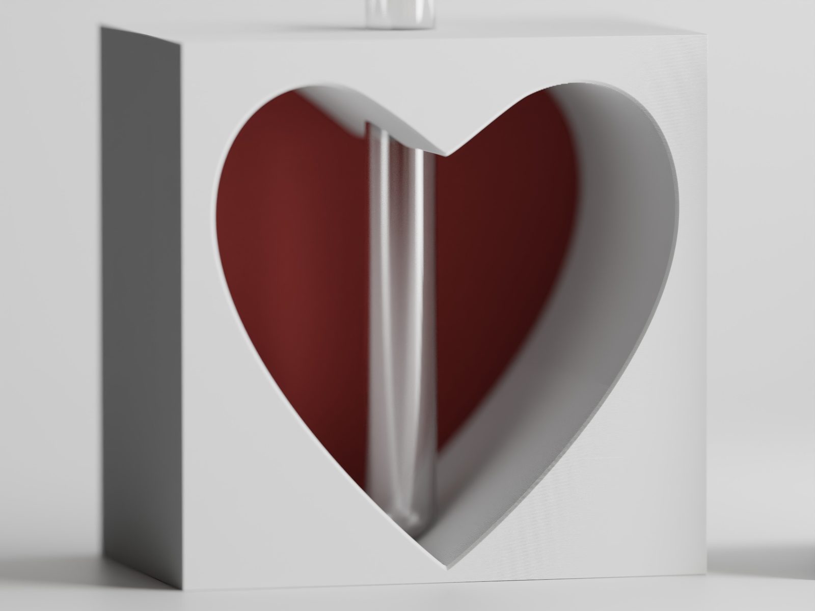 #1 Valentines Heart CutOut Vase — vue 8