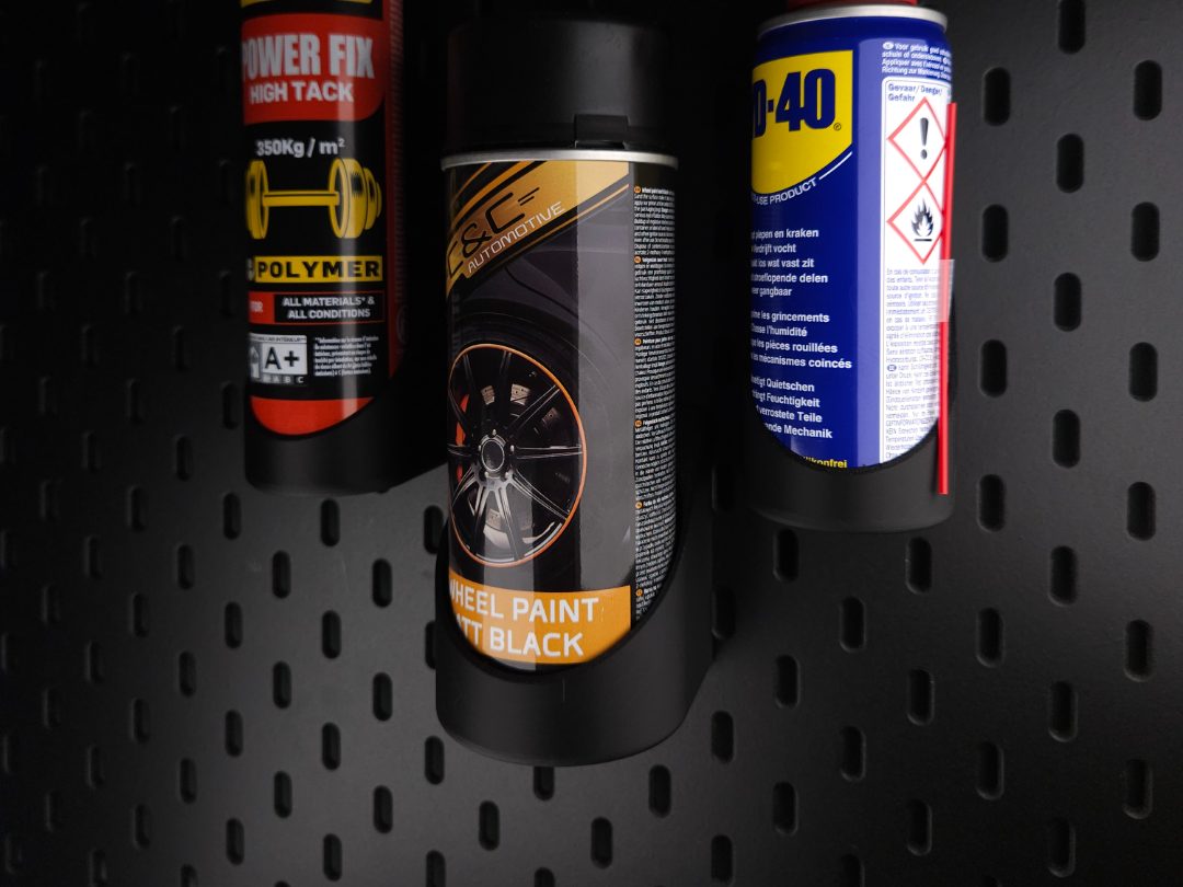 #2 SKADIS TUBE HOLDER SPRAY PAINT - CAULK - WD 40 CAN — vue 1