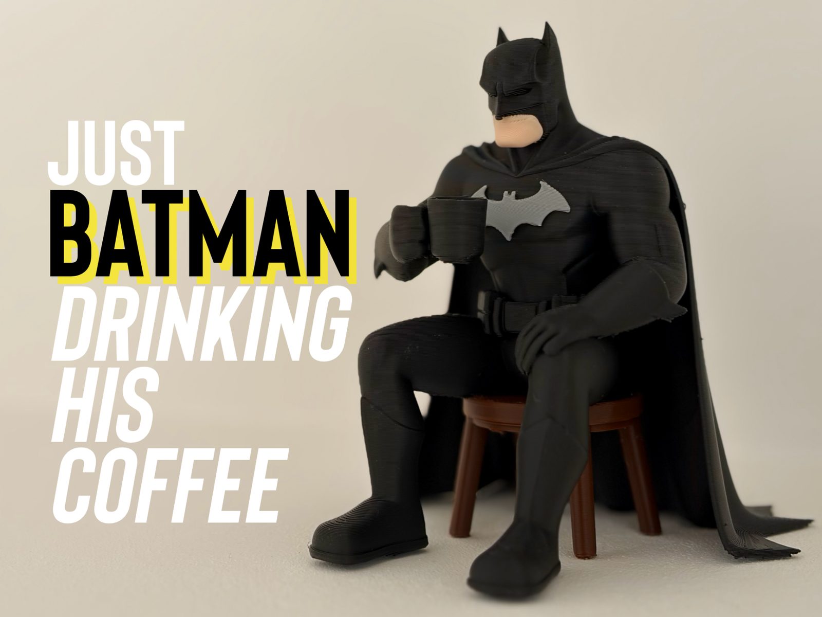 #7 Batman Taking a Coffee Break — vue 1