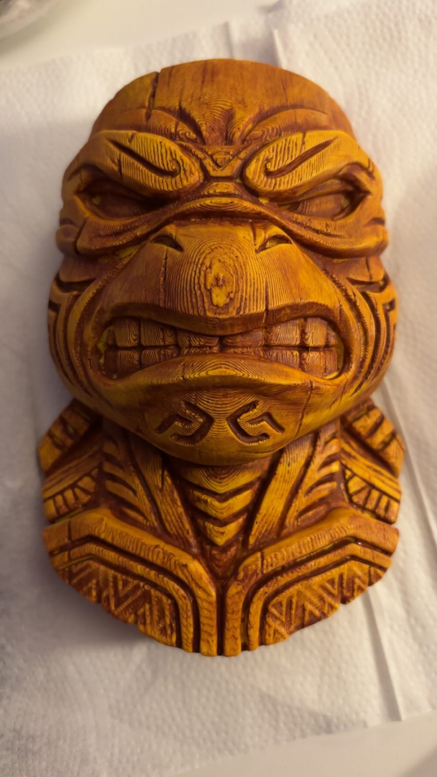 #8 TMNT Michelangelo Mask – Carved Legends Wall Art — vue 6
