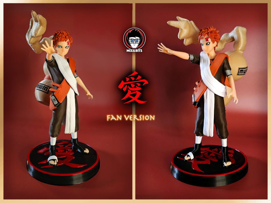 #10 Thanks 9K! Gaara fanart! (30 cm tall) — vue 2