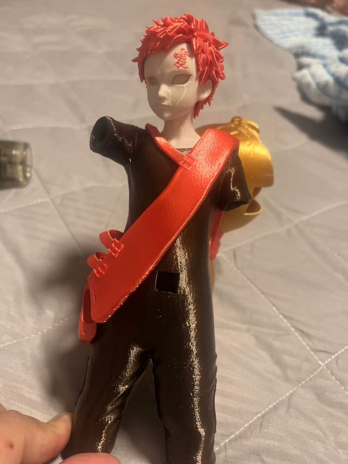 #10 Thanks 9K! Gaara fanart! (30 cm tall) — vue 3