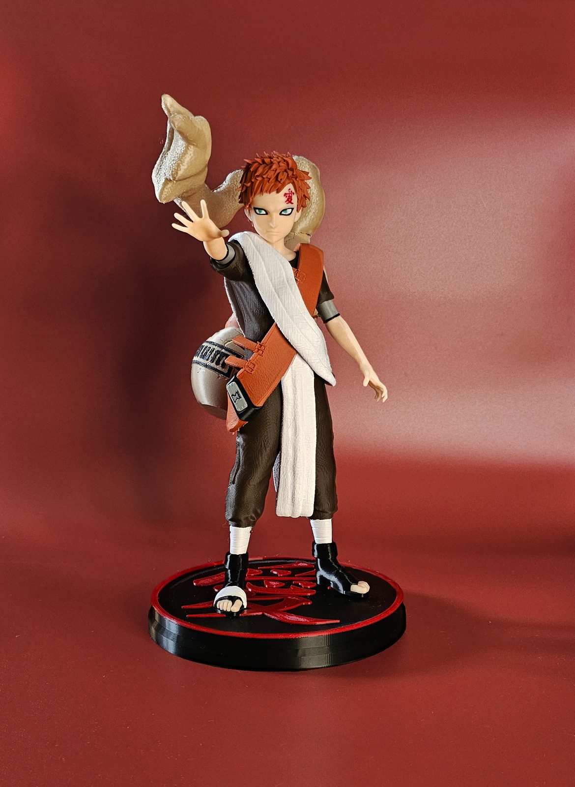 #10 Thanks 9K! Gaara fanart! (30 cm tall) — vue 6