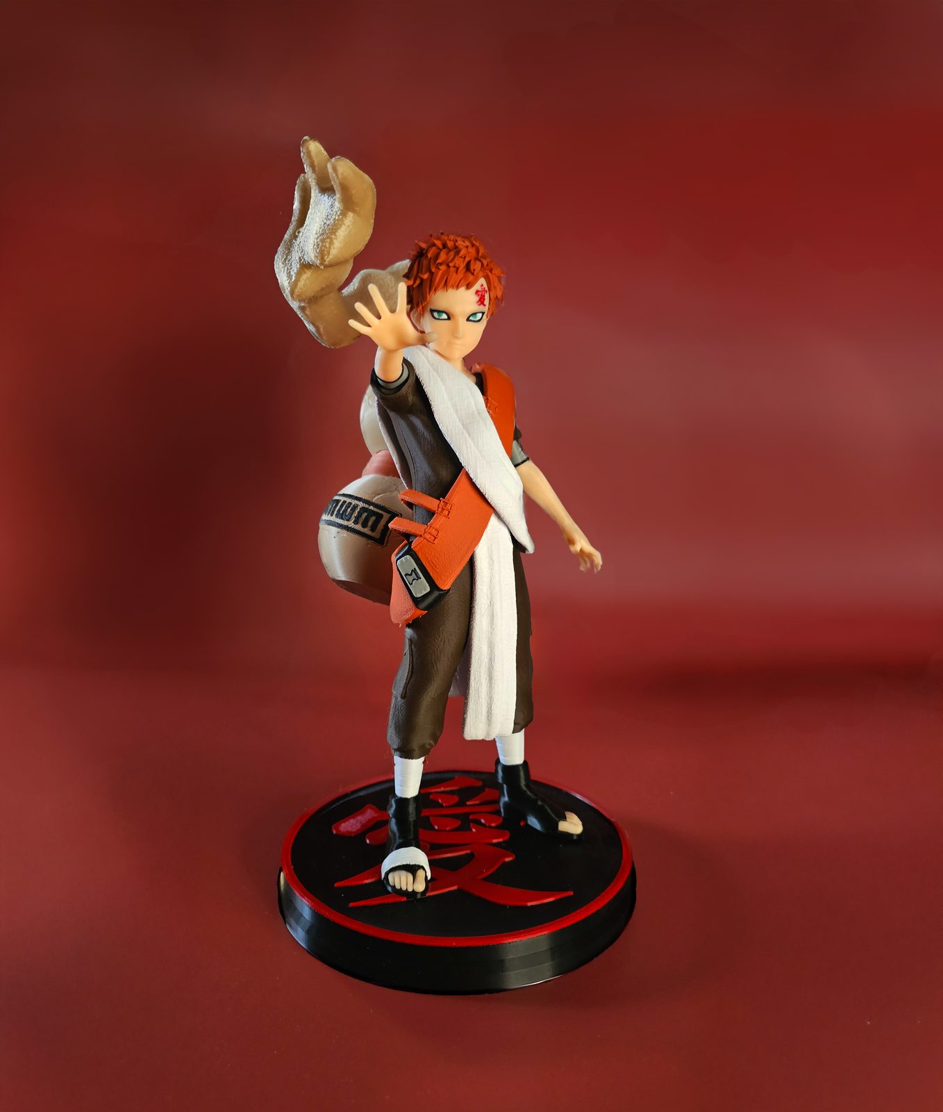 #10 Thanks 9K! Gaara fanart! (30 cm tall) — vue 7