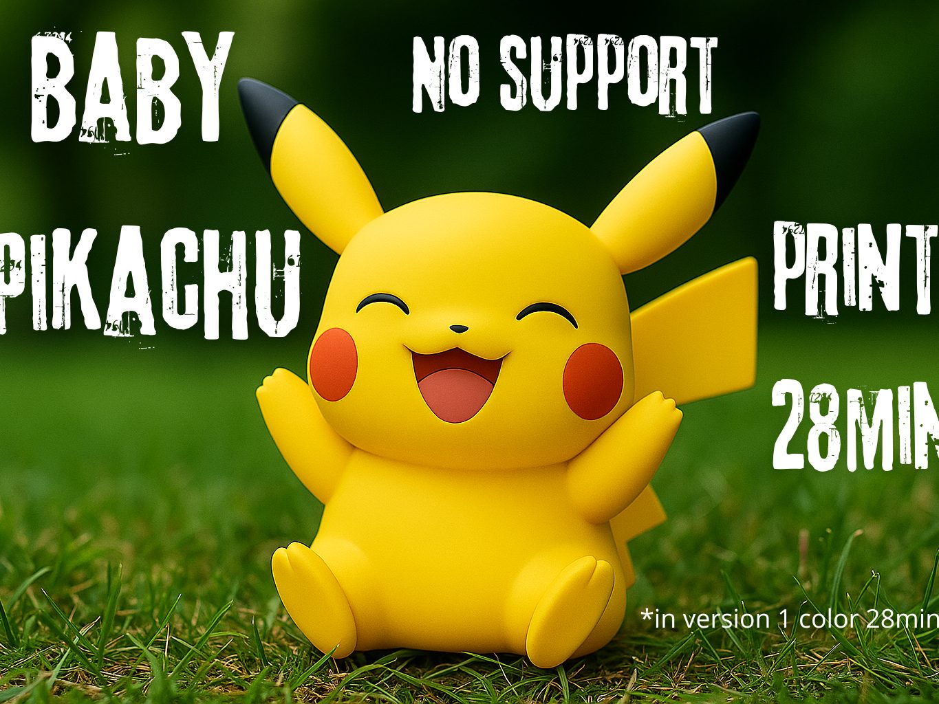 #14 Little Baby Pikachu! (No support) print for 28min — vue 3