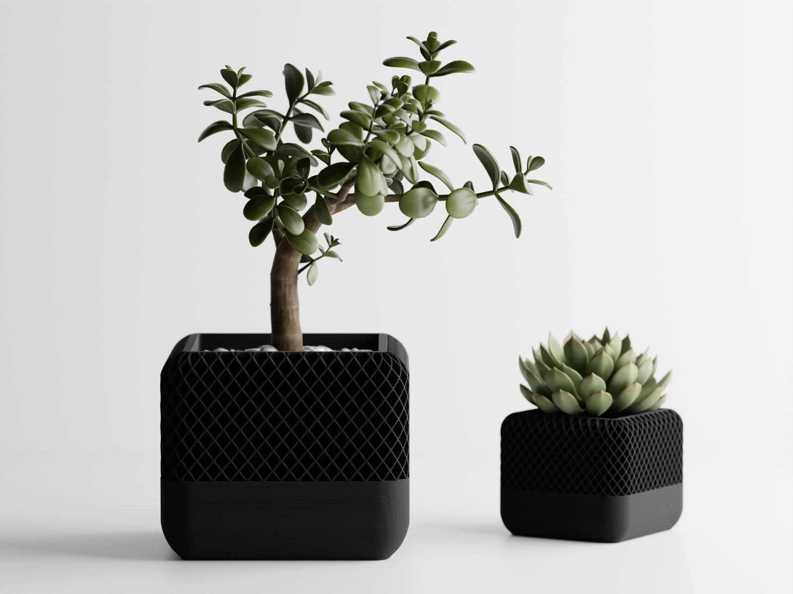 #14 Modern Square Apple Home Pod Style Plant Pot Vases — vue 5
