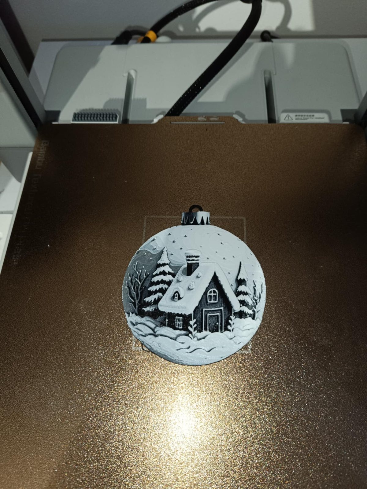#15 Christmas gingerbread house bauble ornament ( A ) — vue 1