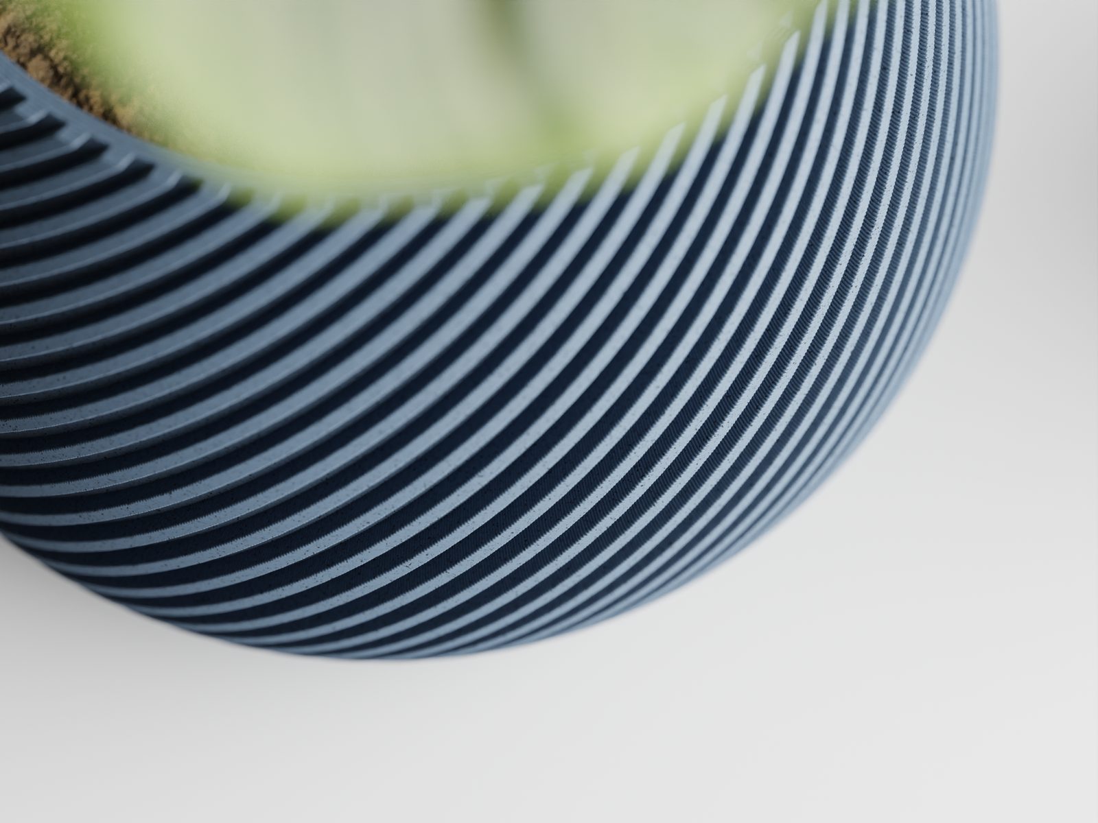 #16 Modern ribbed Planter Plant Pot Vase Series 5 — vue 6