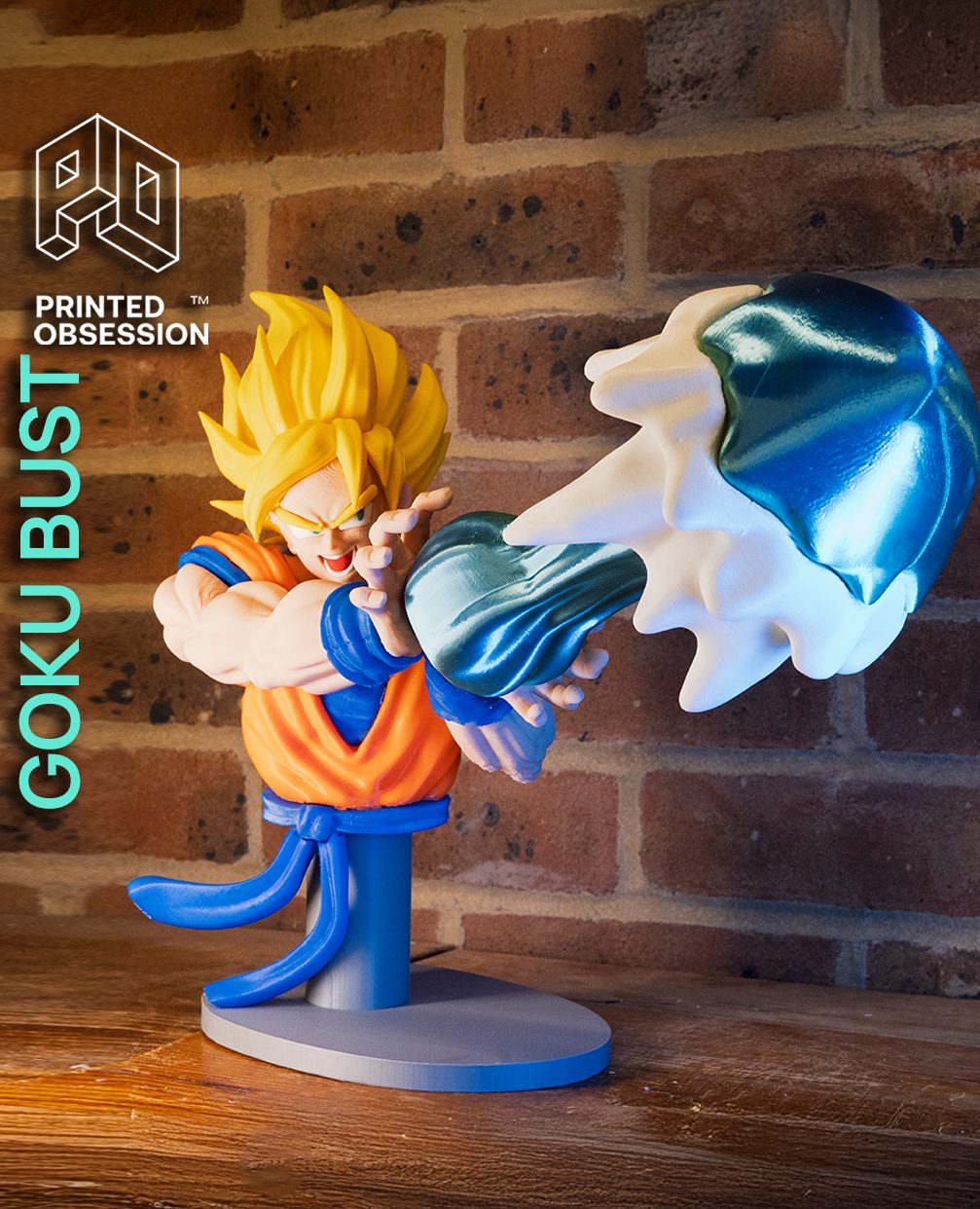 #17 Goku Bust Kamehameha - DBZ - Fan Art — vue 3