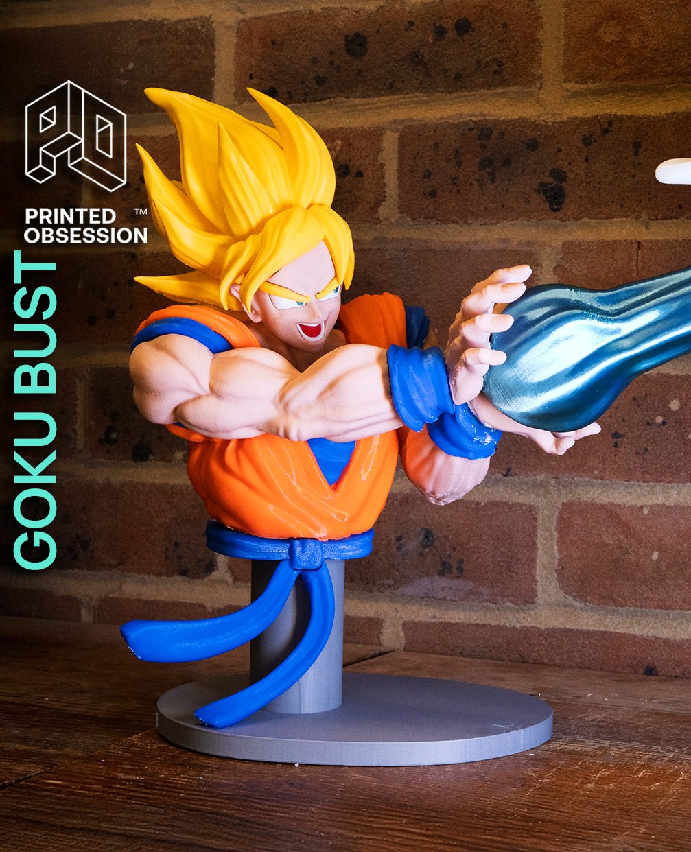 #17 Goku Bust Kamehameha - DBZ - Fan Art — vue 4