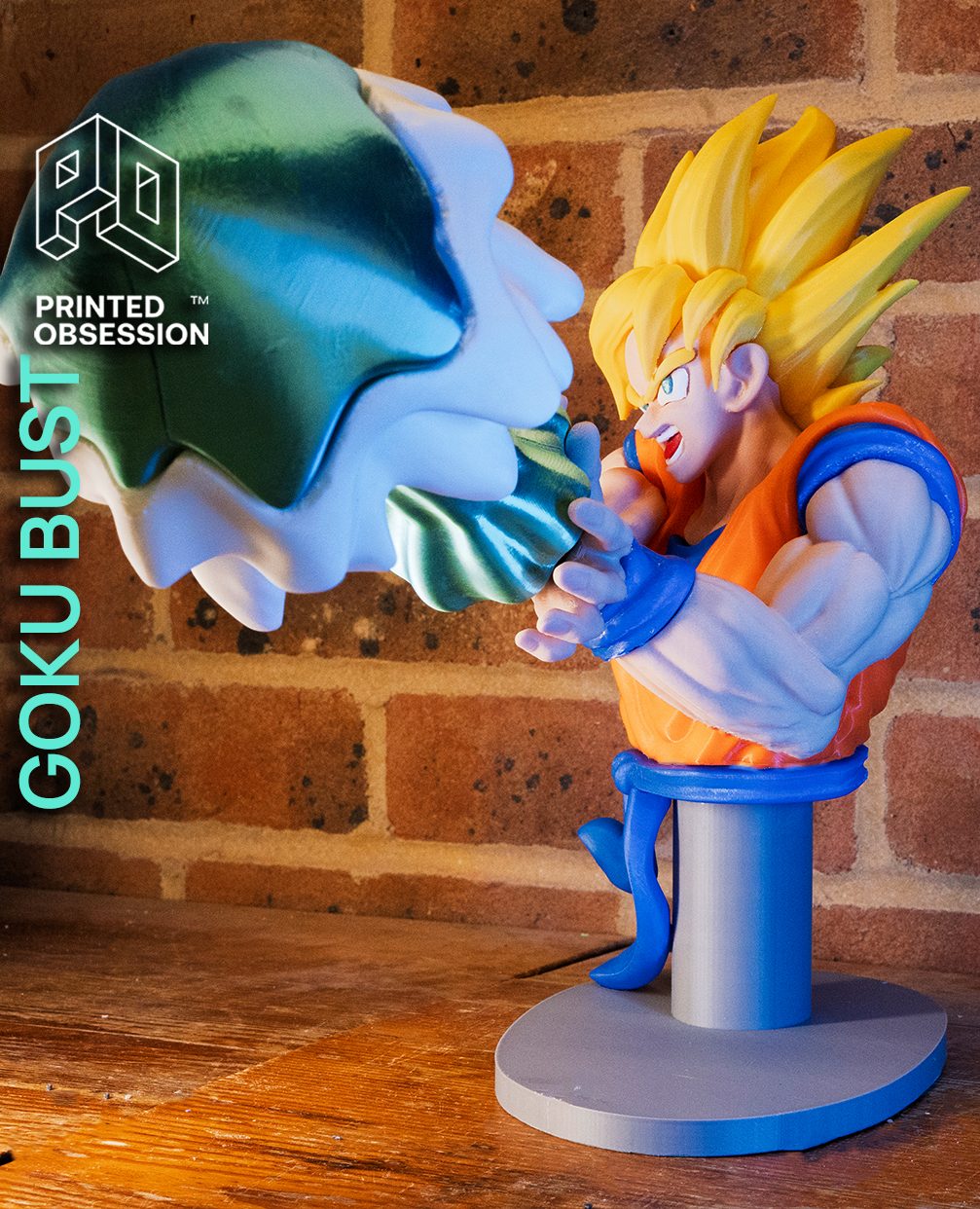 #17 Goku Bust Kamehameha - DBZ - Fan Art — vue 5