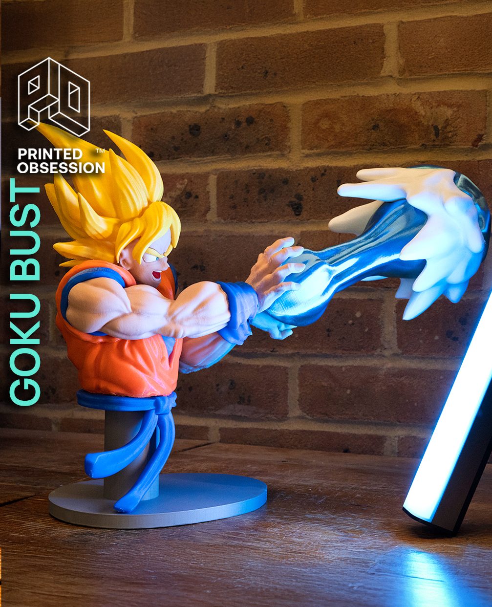 #17 Goku Bust Kamehameha - DBZ - Fan Art — vue 6