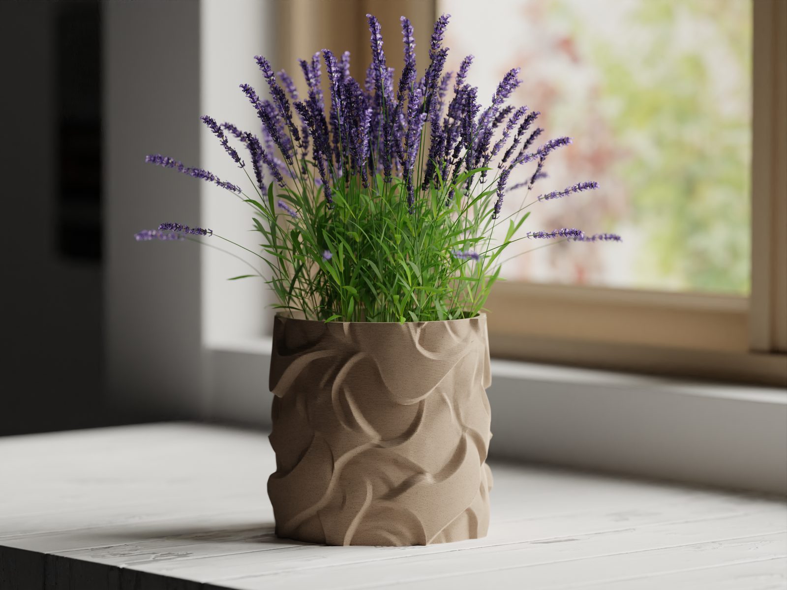 #18 Plant Pot Planter Wavy 1 — vue 3