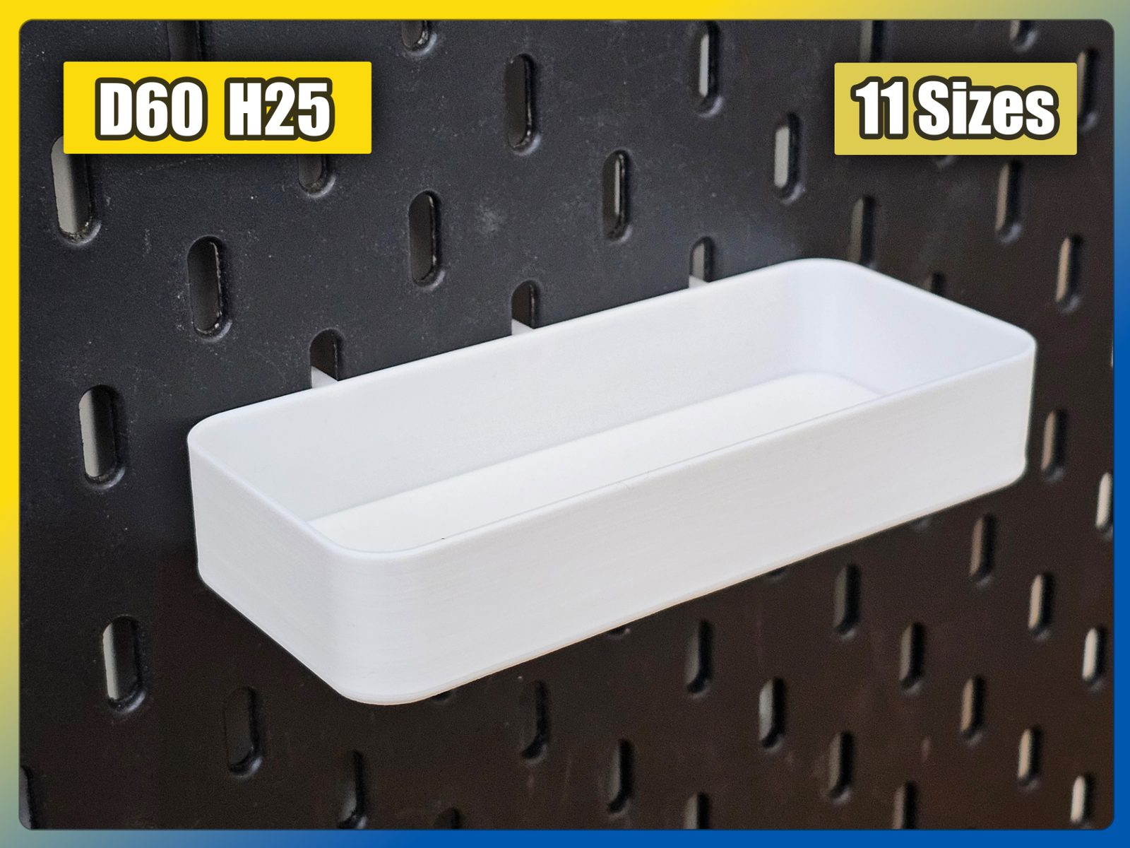 #20 IKEA Skadis Container D60 H25 — vue 3