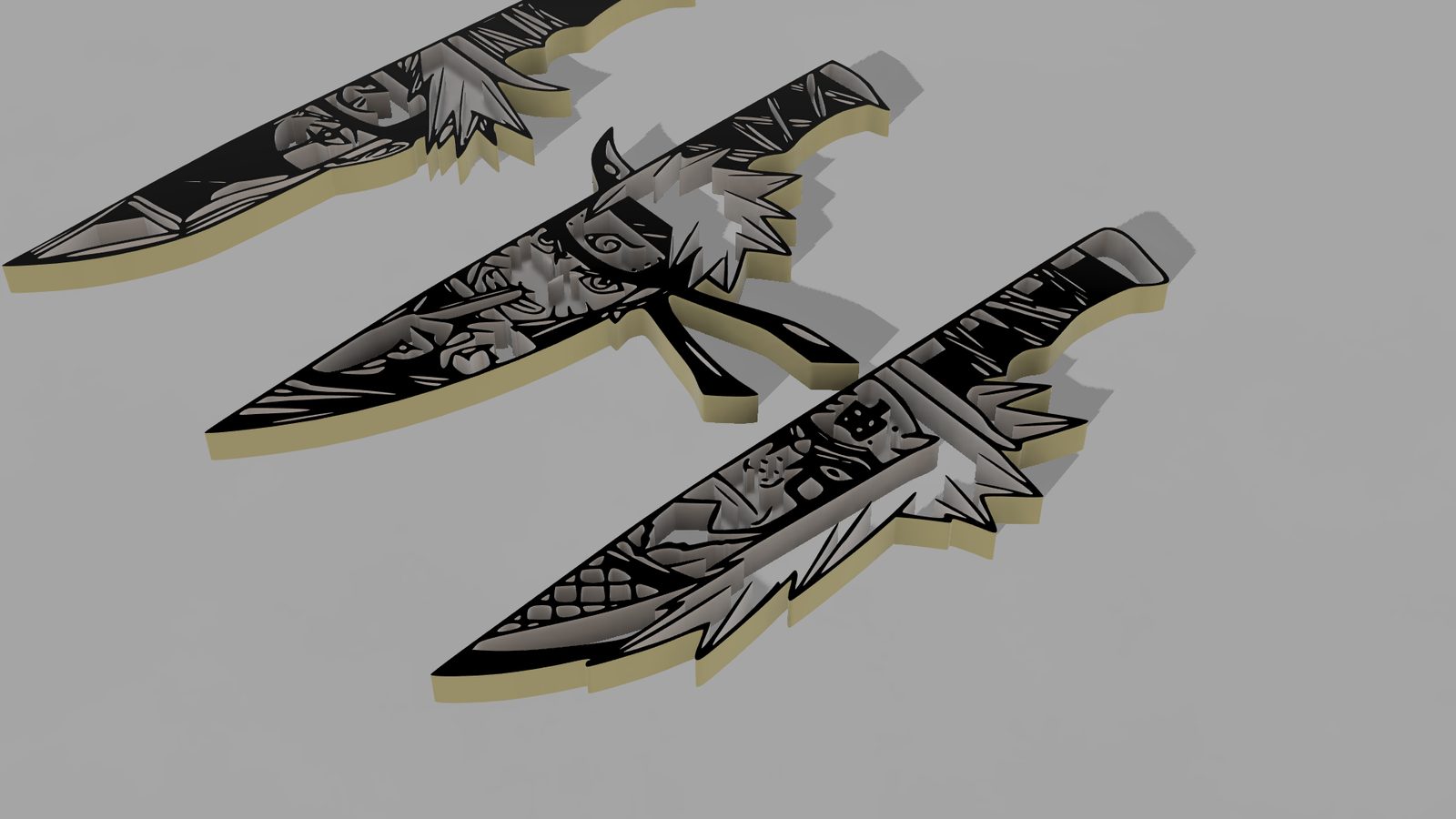 #21 Naruto Knives - Featuring Kakashi, Jiraiya,Naruto — vue 5