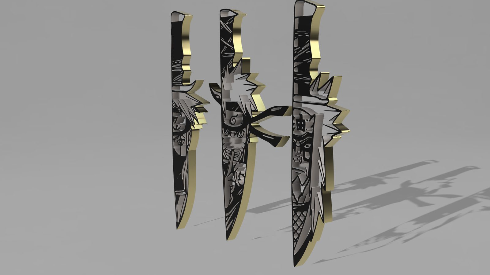 #21 Naruto Knives - Featuring Kakashi, Jiraiya,Naruto — vue 6