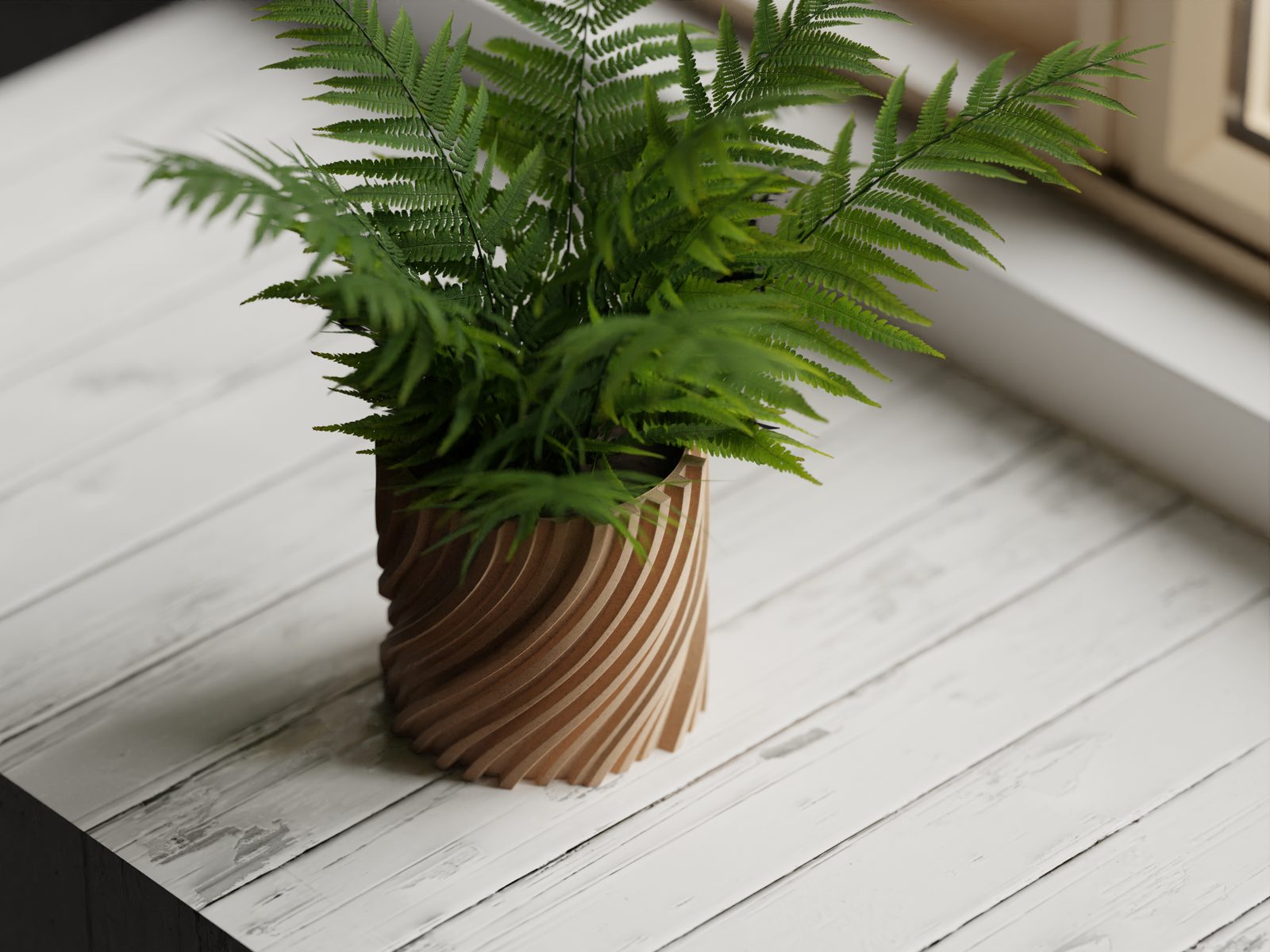 #21 Plant Pot Planter Wavy 2 twisted — vue 13