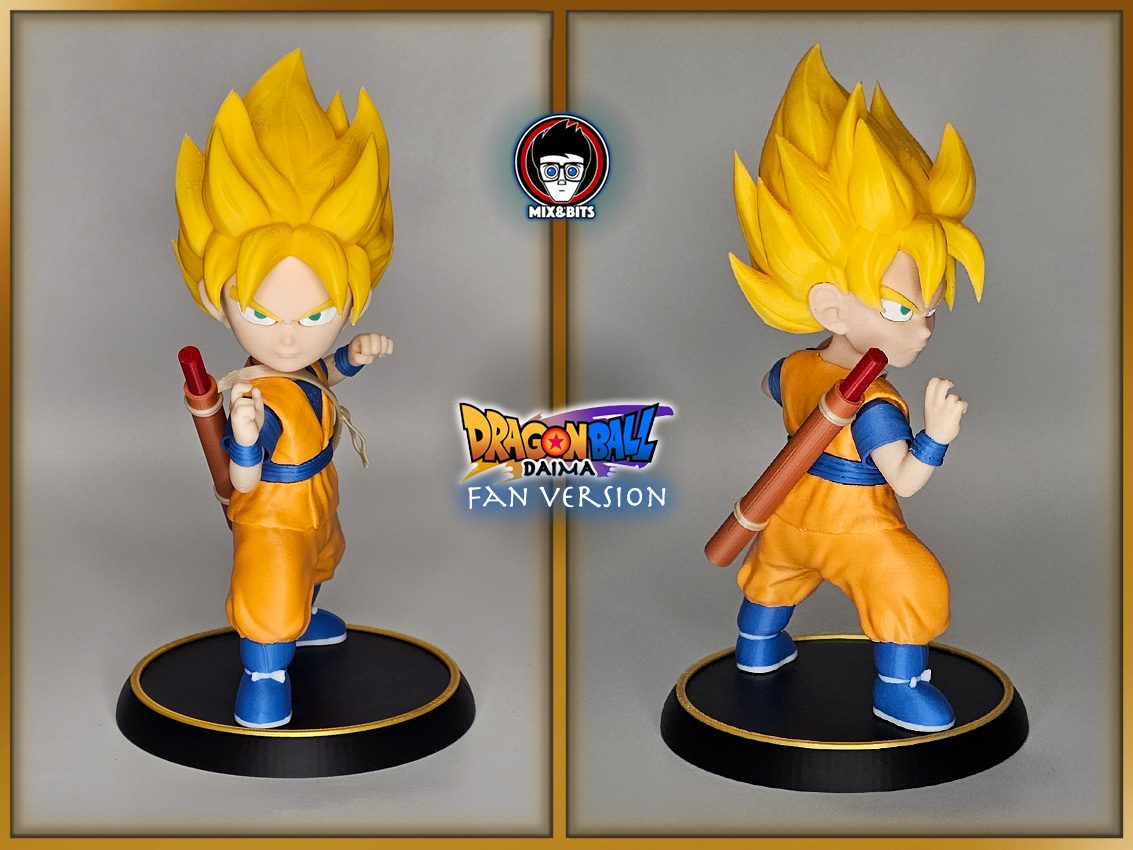 #22 Goku Daima fanart Super Saiyan version (19 cm) — vue 2