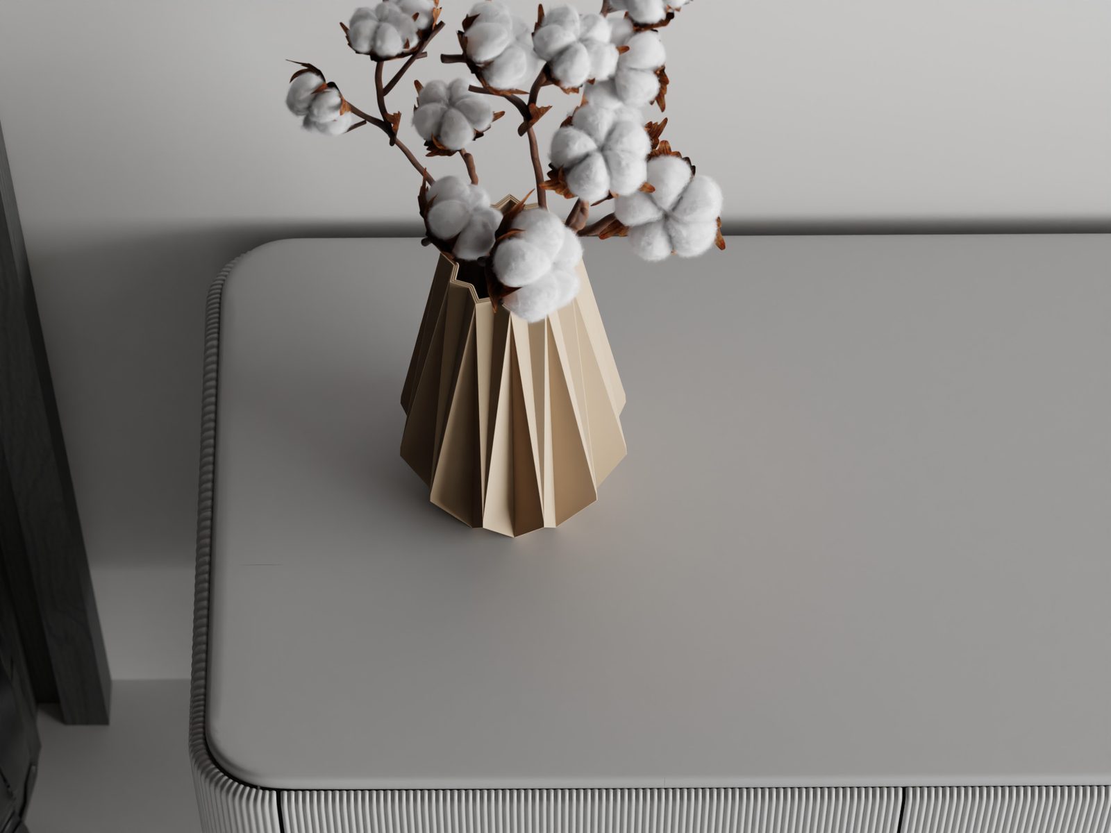 #24 Vase big ribs triangle — vue 11