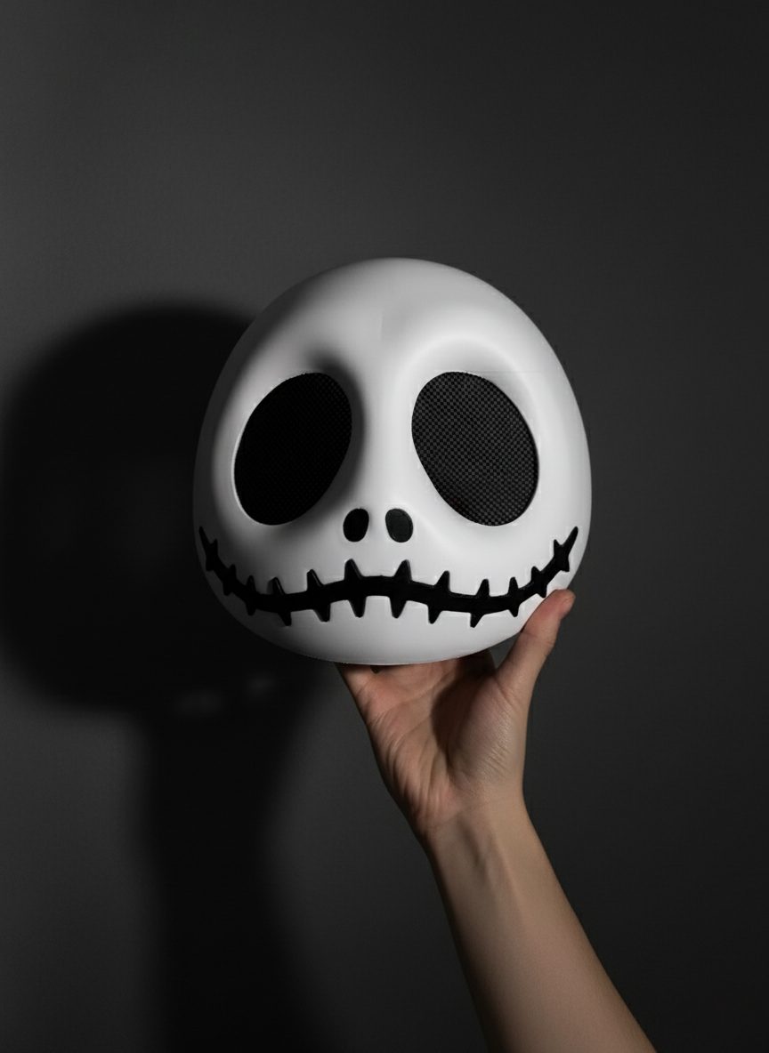#25 2025 Halloween Mask (Ghost and Jack Cute) — vue 1