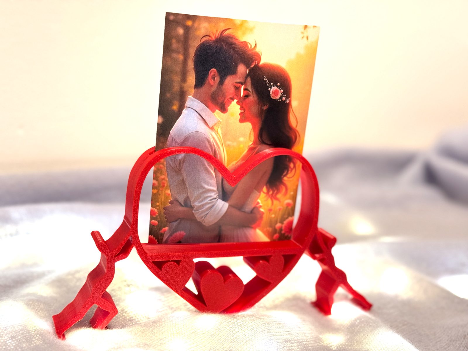 #25 Heart hold by pair - photo stand — vue 5