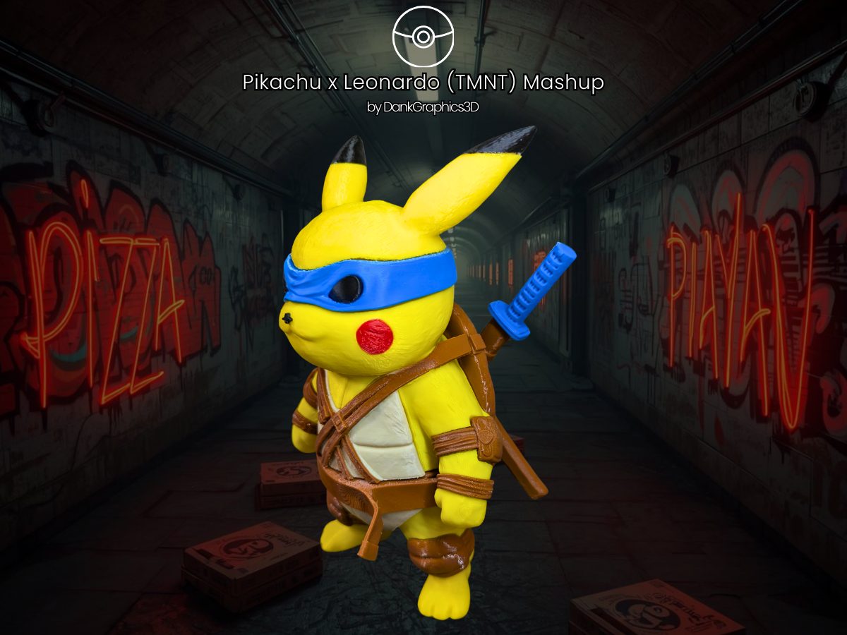#26 Pikachu x Leonardo (TMNT) Mashup — vue 5