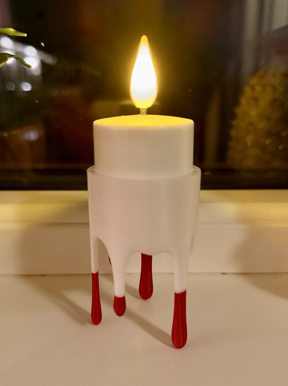 #28 Floating dripping candle – LED tealight holder — vue 14