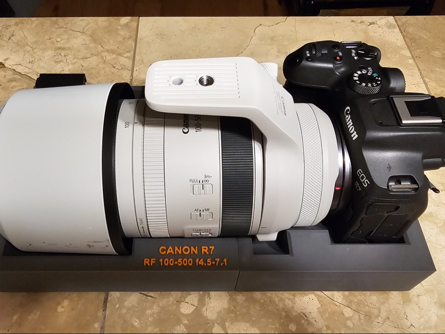 #31 Gridfinity - 4x7 - Canon R7 & RF 100-500 — vue 2