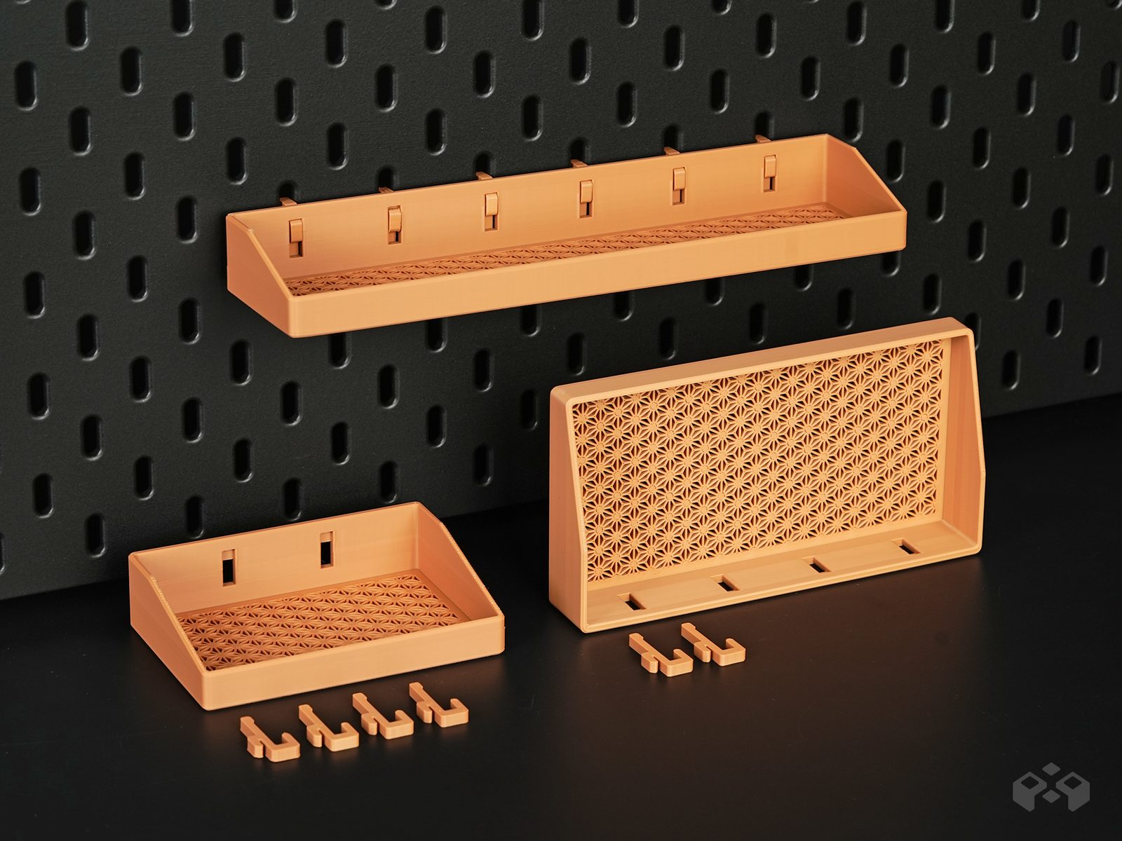 #31 Skadis Shelf Tray - Asanoha Pegboard Organizer — vue 9