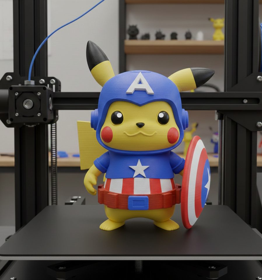#32 Pikachu Captain America — vue 2