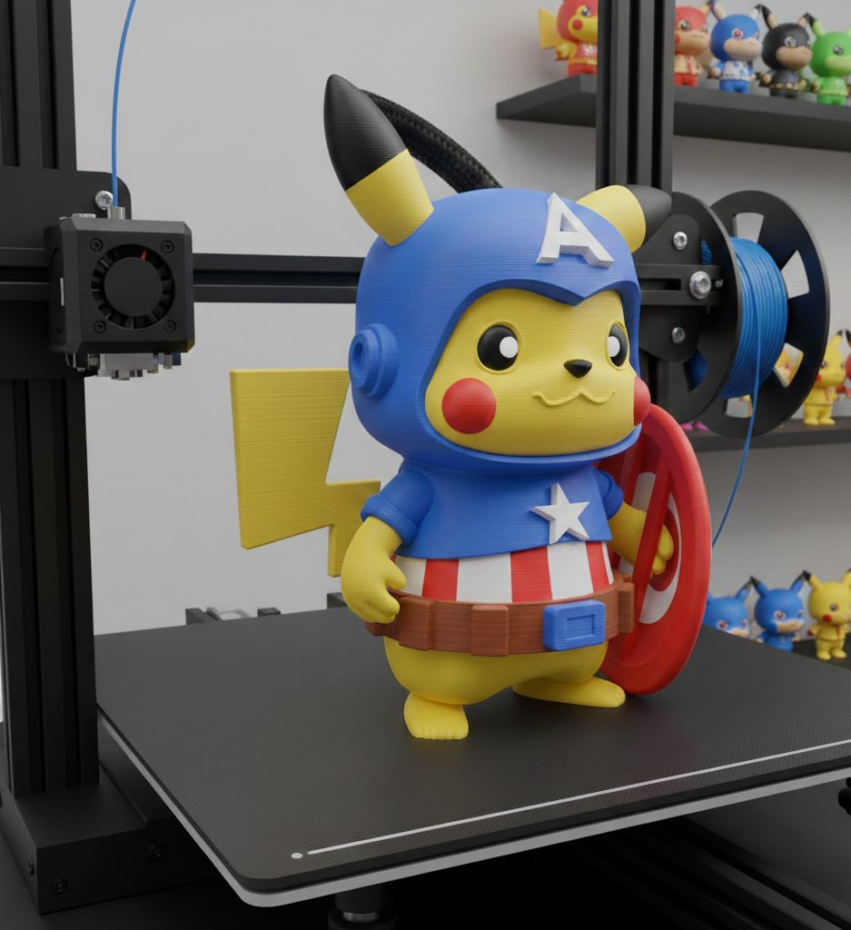 #32 Pikachu Captain America — vue 6