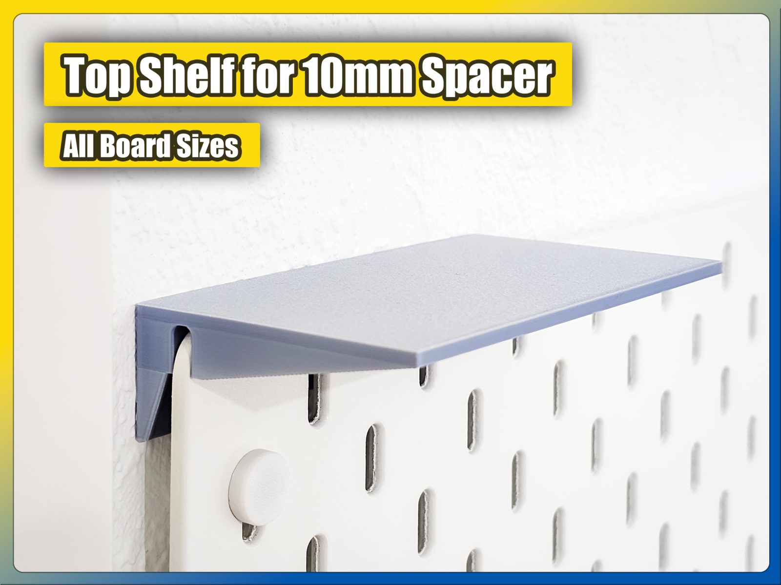 #34 Top Mounting Shelf for IKEA Skadis (10mm Spacer) — vue 2