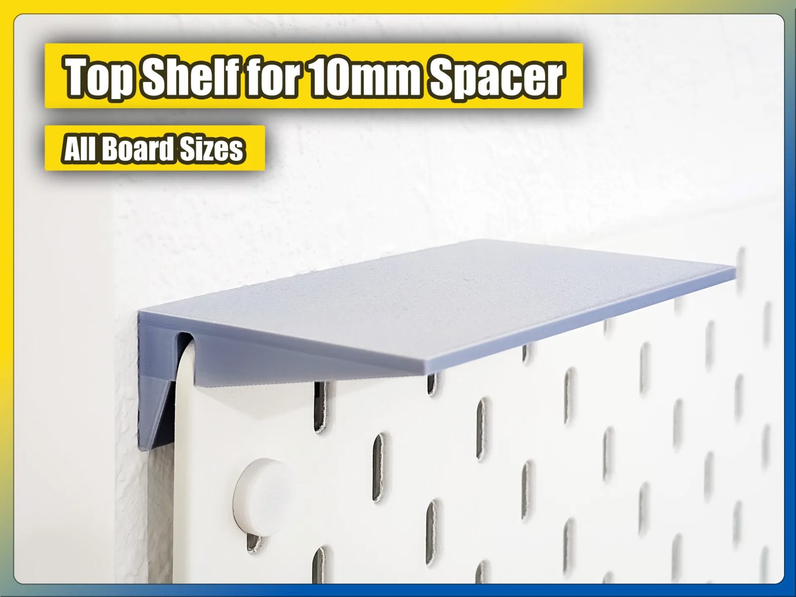 #34 Top Mounting Shelf for IKEA Skadis (10mm Spacer) — vue 4
