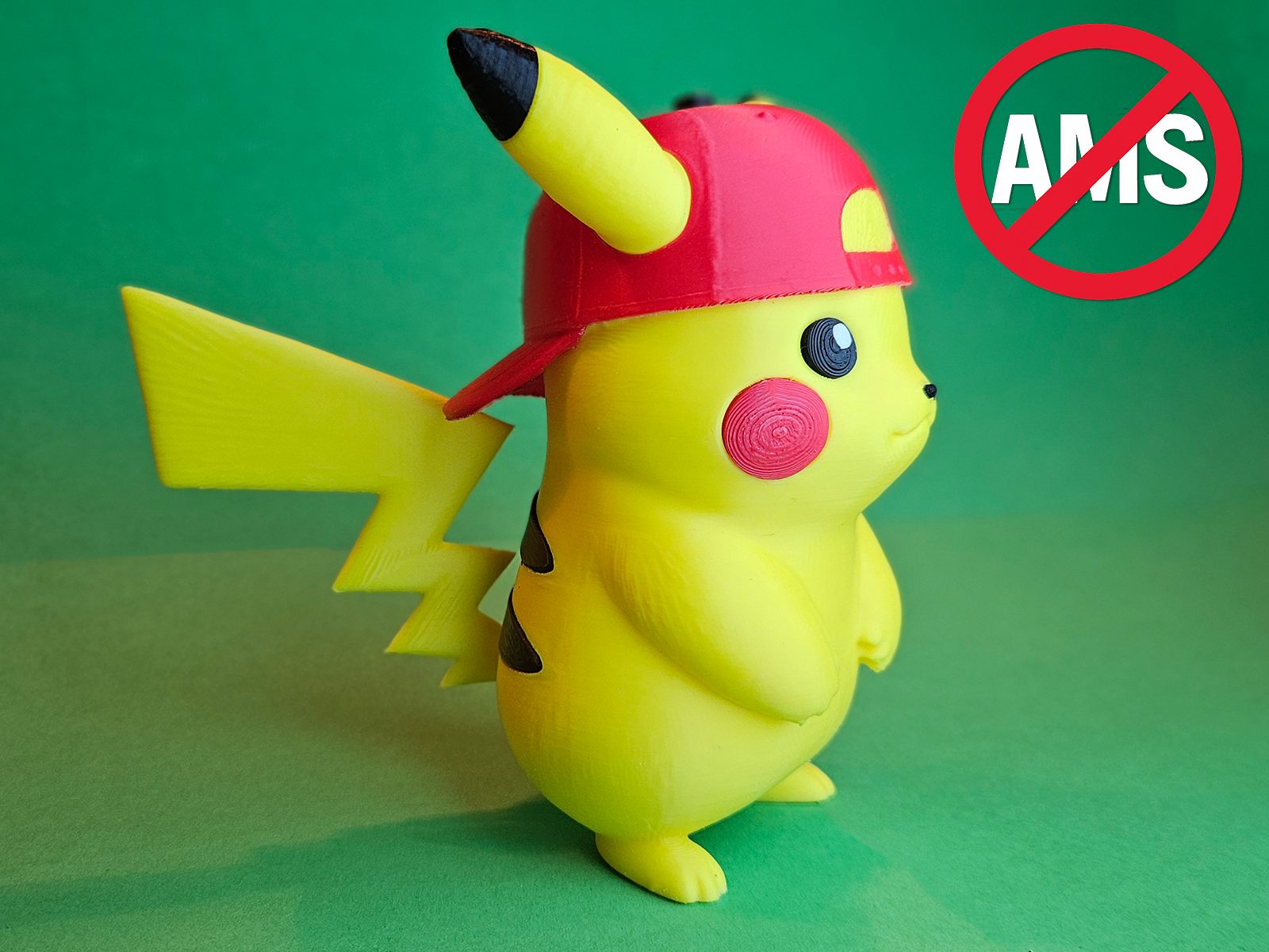 #36 Pikachu Pokemon with Cap - + AMS — vue 1