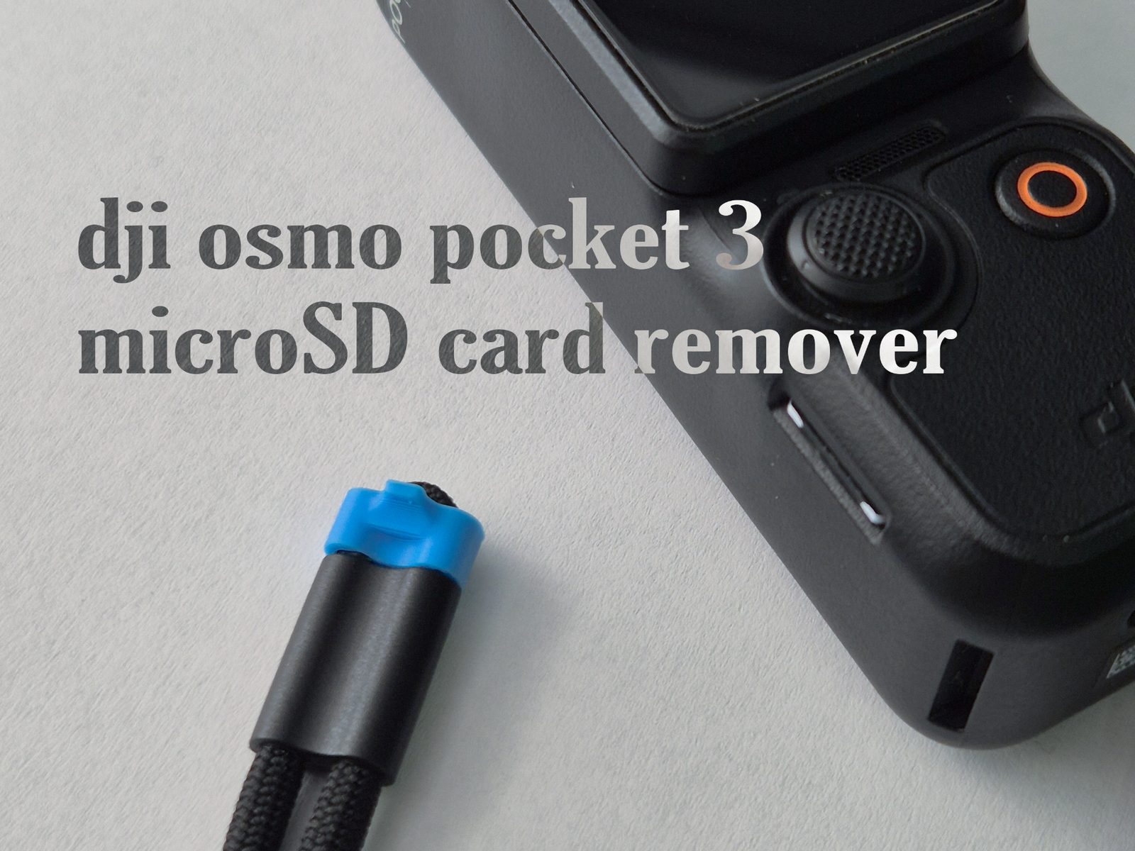 #37 dji osmo pocket 3 microSD card remover — vue 2