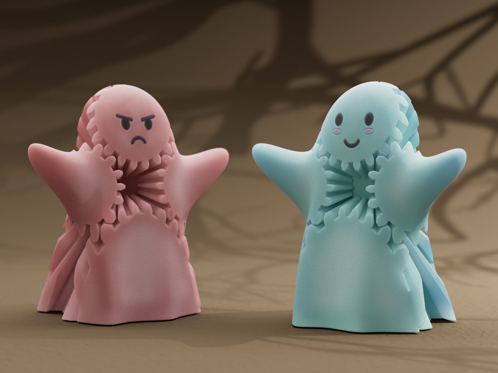 #43 Cute Ghost Gear Fidget Toy — vue 1