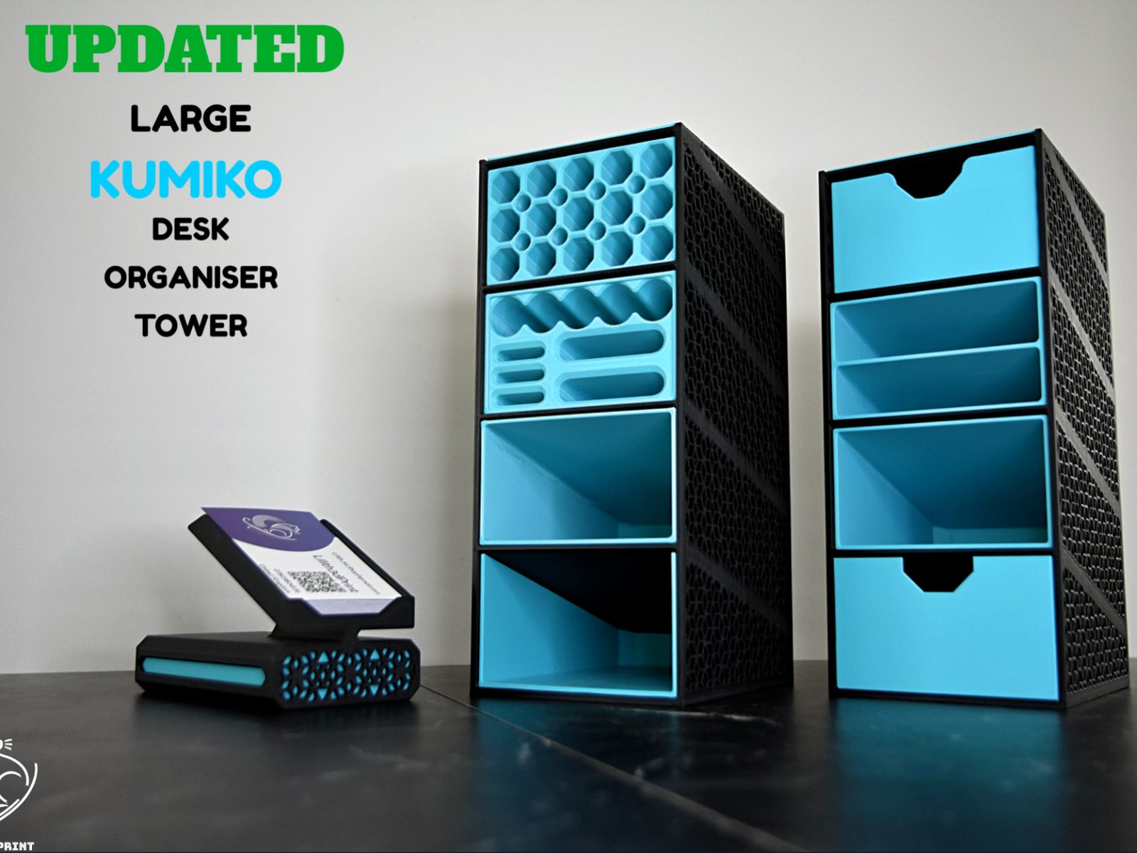 #43 Large Kumiko Desk Organizer Tower — vue 5