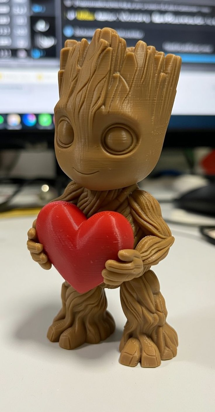 #45 Valentines - Cute Baby Groot with Heart — vue 6