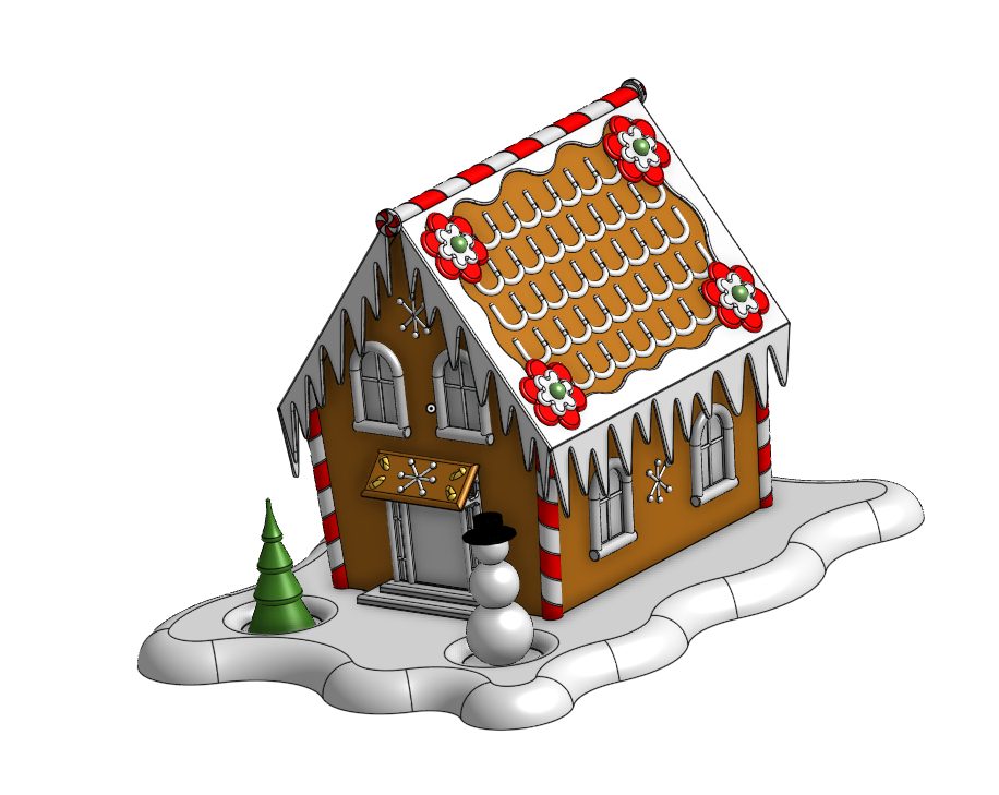 #50 Lebkuchenhaus geeignet zum Beleuchten — vue 2
