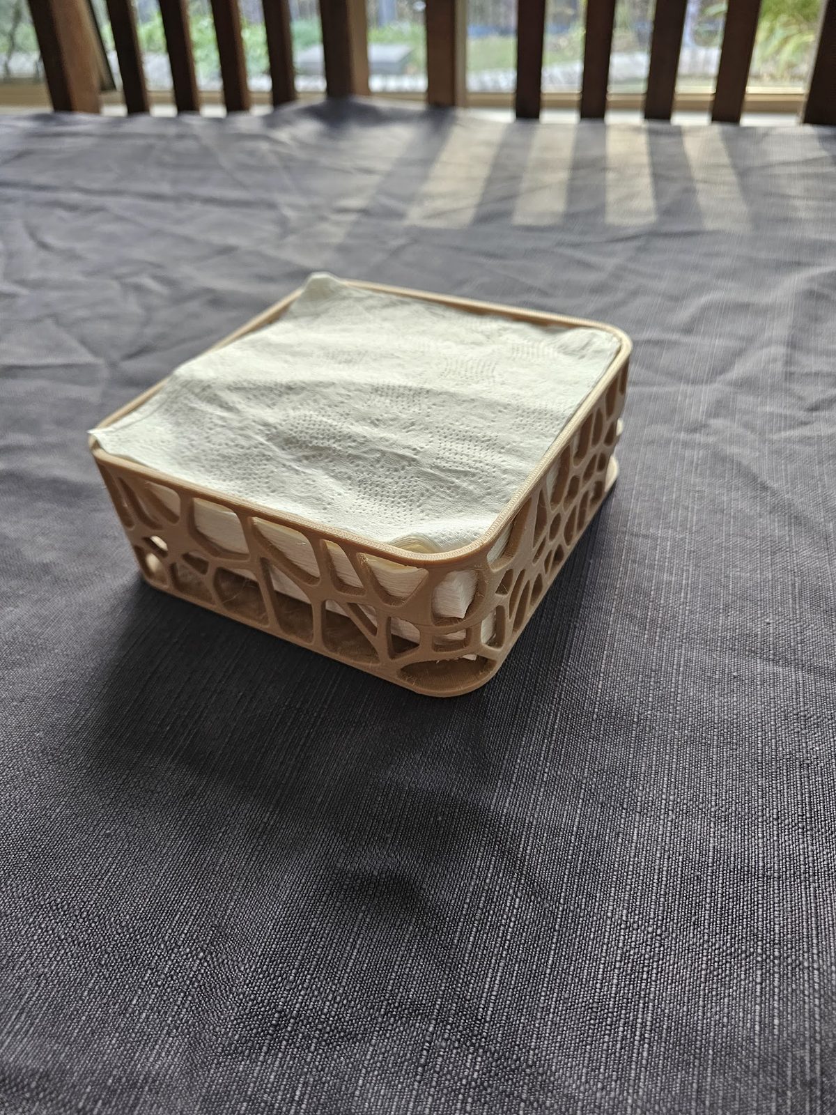 #52 Modern Napkin Holder with Organic Design — vue 3