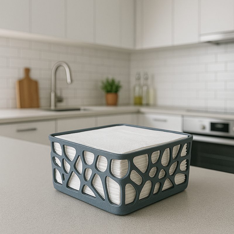 #52 Modern Napkin Holder with Organic Design — vue 5