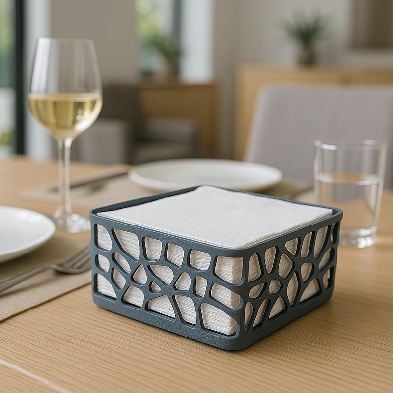 #52 Modern Napkin Holder with Organic Design — vue 6