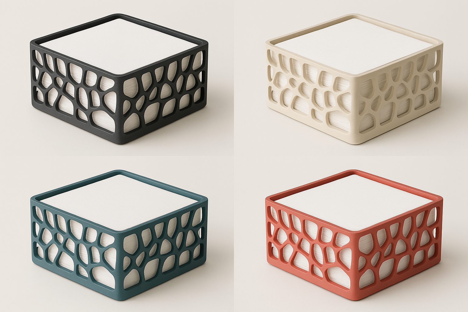 #52 Modern Napkin Holder with Organic Design — vue 8