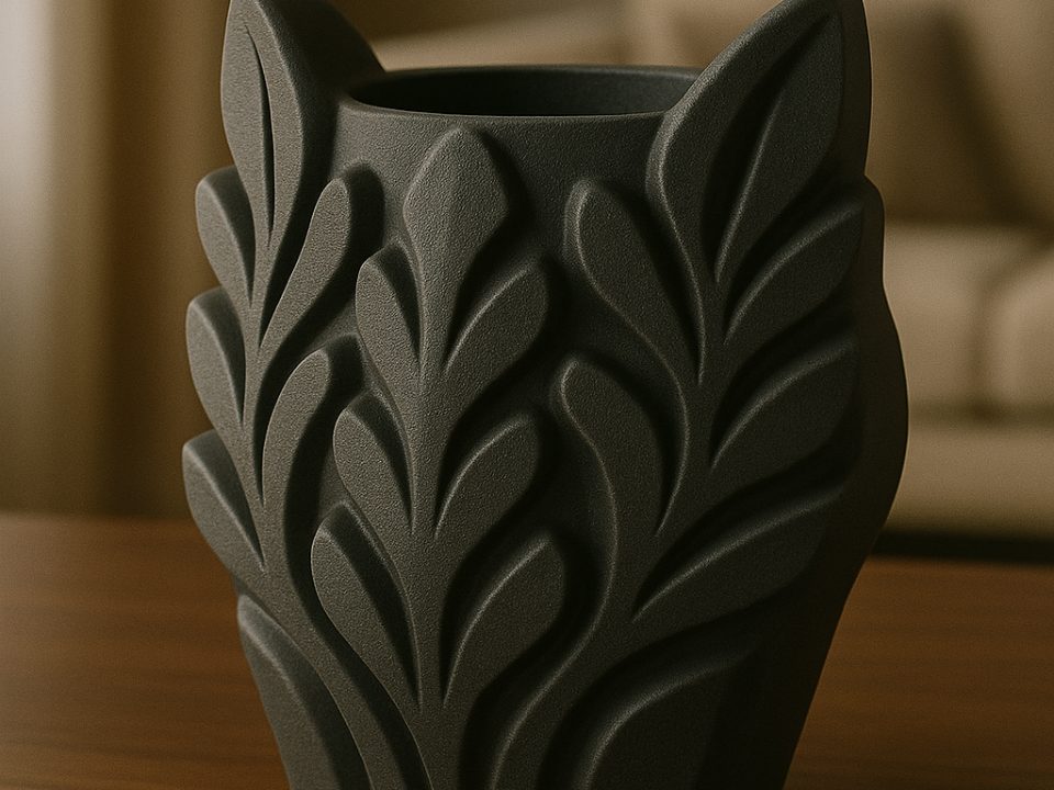 #53 Vase Art – totem organizer pot with tribal vibe — vue 2