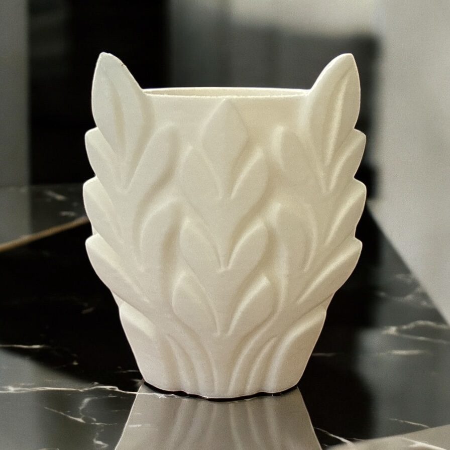 #53 Vase Art – totem organizer pot with tribal vibe — vue 5