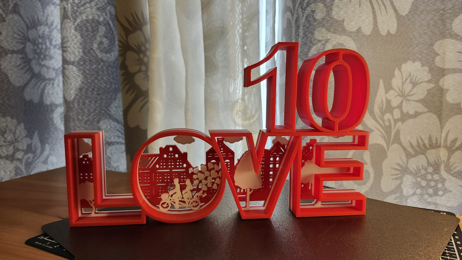 #54 Love sign with anniversary number — vue 17