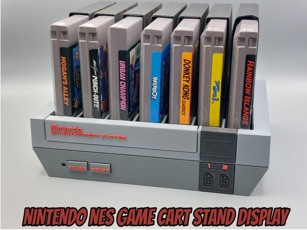 #59 Nintendo NES Game Cartridge Display Stand Holder — vue 2