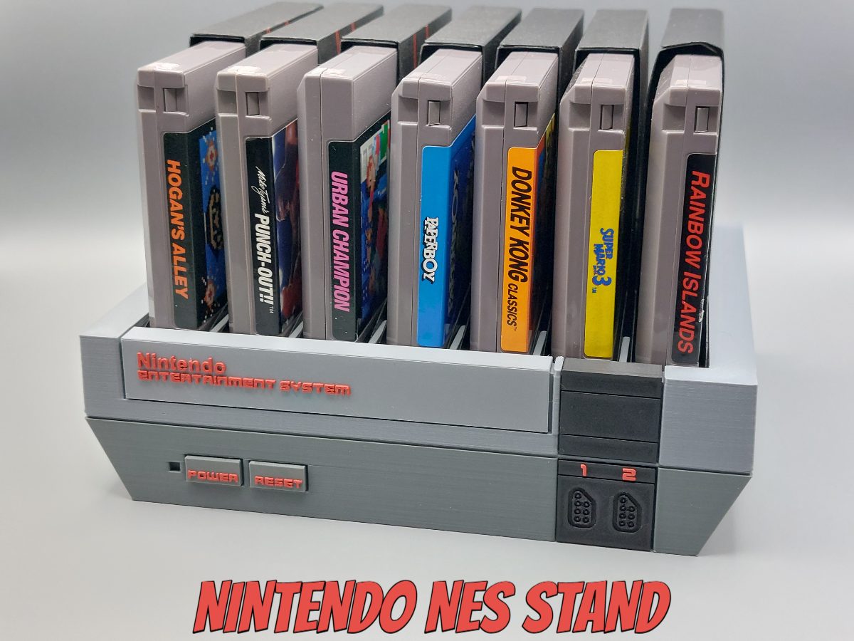 #59 Nintendo NES Game Cartridge Display Stand Holder — vue 3