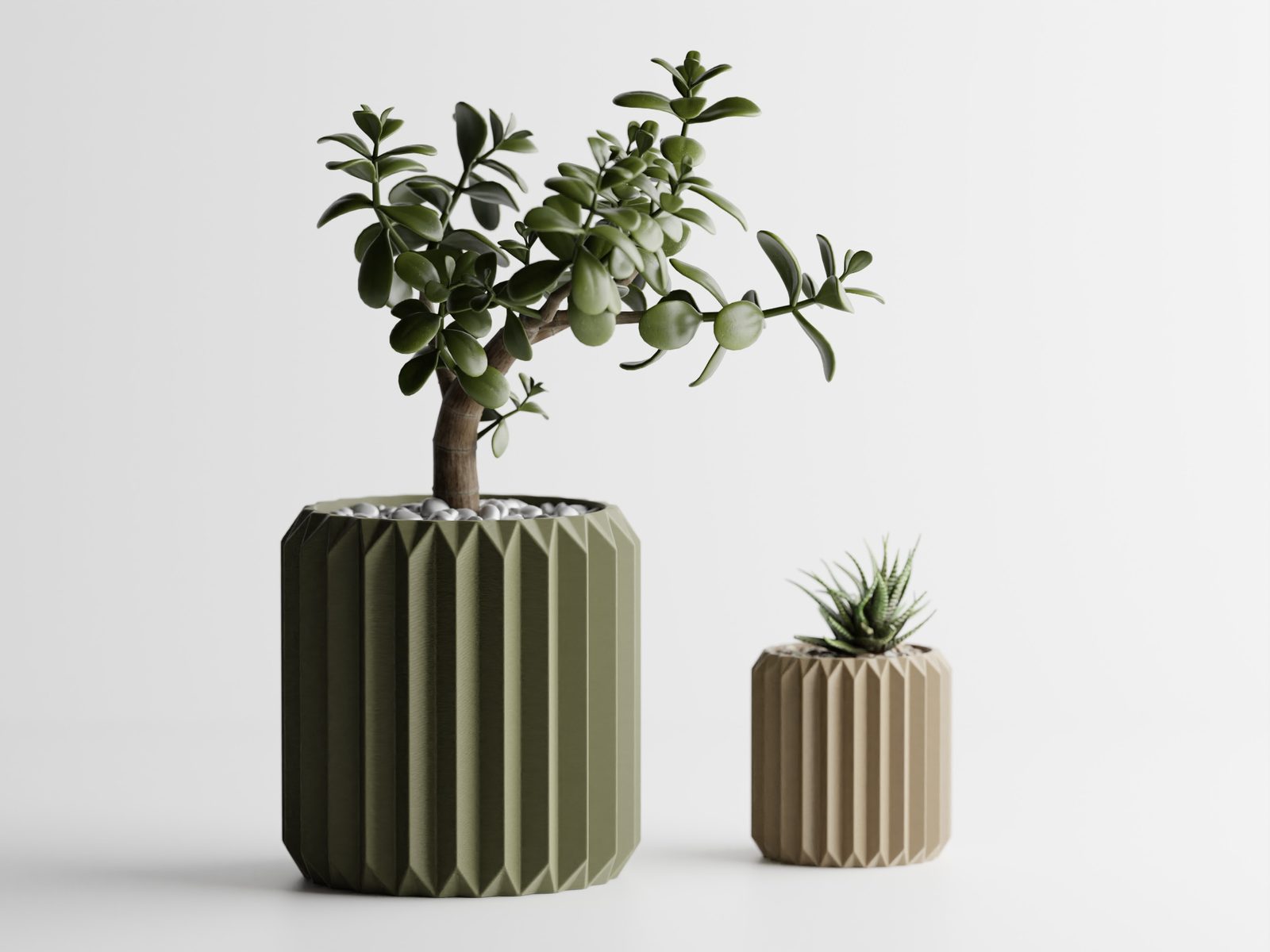 #59 Plant Pot Big Ribbed Triangle 1 — vue 5