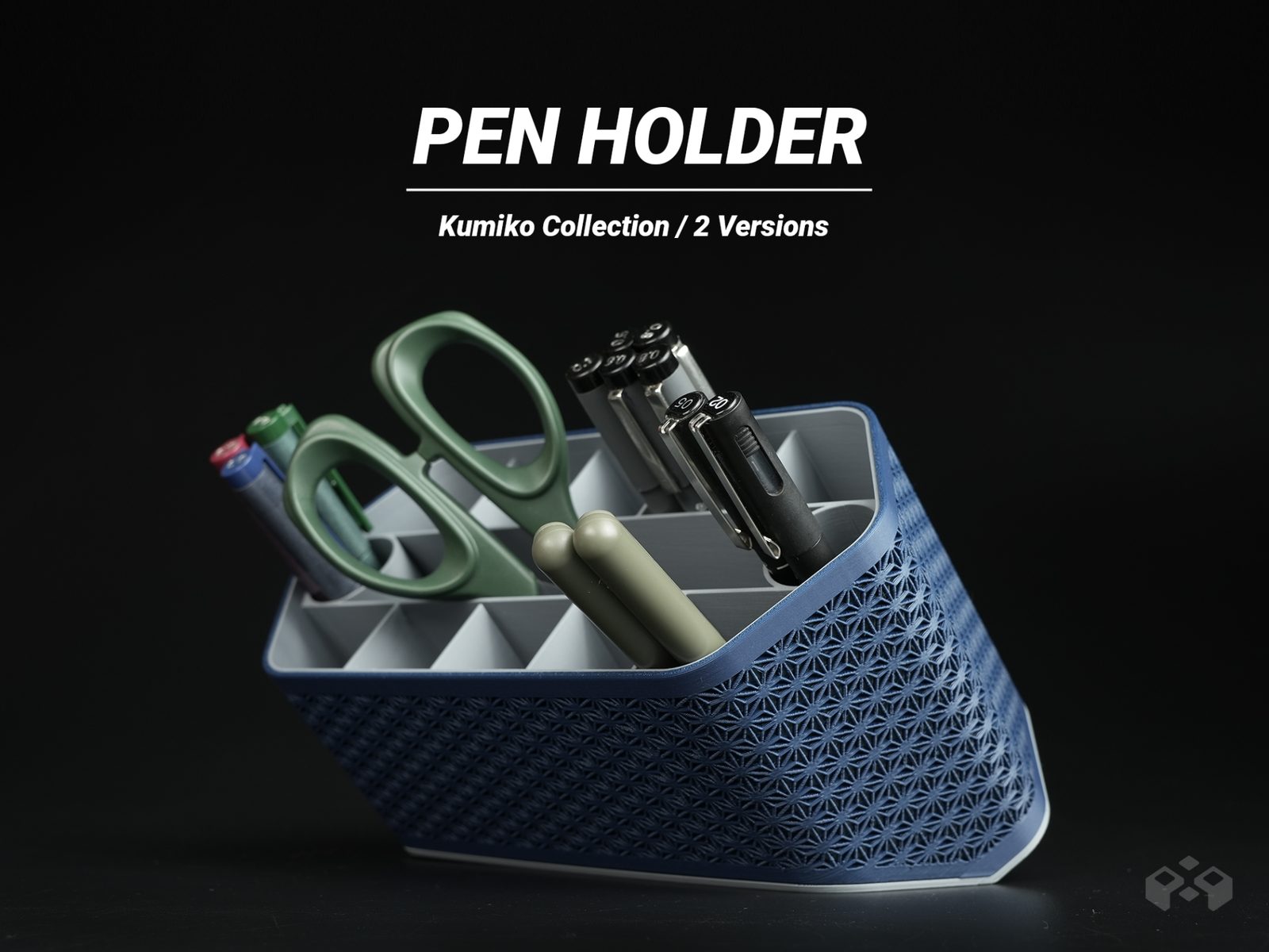 #62 Asanoha Pen Holder - Desk Organizer — vue 4